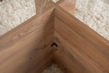 Rectangular Modern Coffee Table Vetroni Atlantic Pine Wood Look - Glass - 105x65 cm 