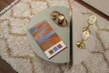Round Coffee Table As Green Melamine 90 cm Orin 