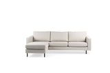 Merle Corner Sofa Ivory Fabric Left/Right