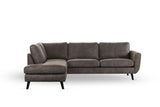 Callum 3-Seater Corner Sofa Fabric Taupe Left