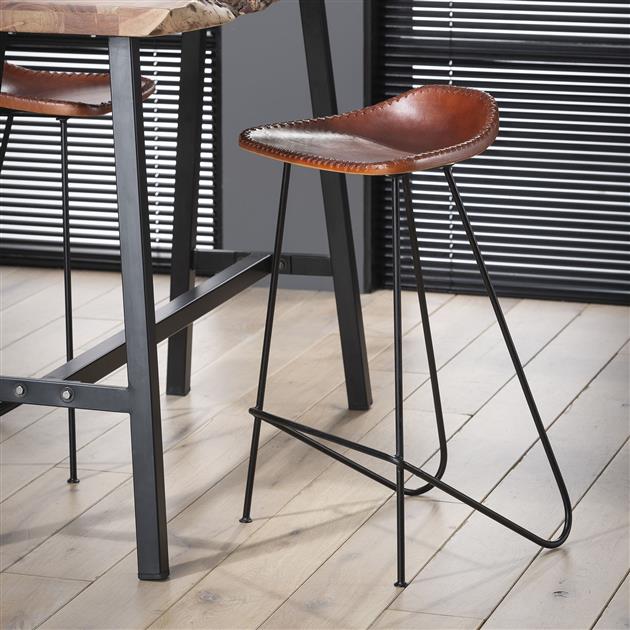 Bar stool Bruce Brown Leather Set of 4