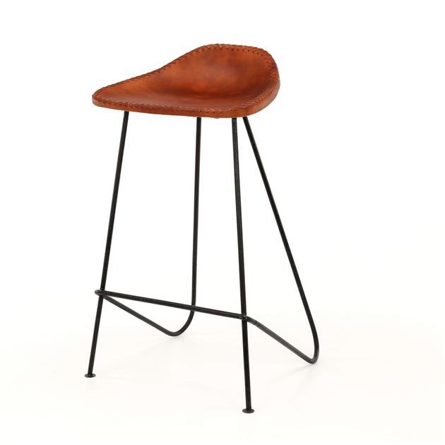 Bar stool Bruce Brown Leather Set of 4