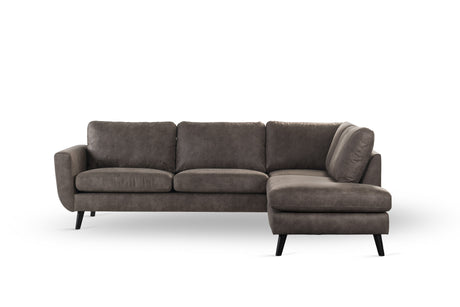 Callum 3-Seater Corner Sofa Fabric Taupe Right