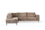 Espen 3-Seater Corner Sofa Fabric Taupe Left