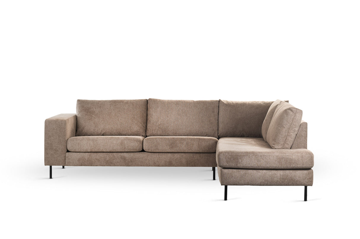 Espen 3-Seater Corner Sofa Fabric Taupe Right