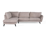 3-seater corner sofa saga beige