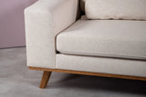 3-seater corner sofa Ezra Fabric beige