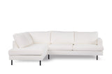 3-seater corner sofa niya bouclé white