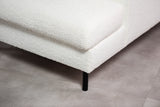 3-seater corner sofa niya bouclé white