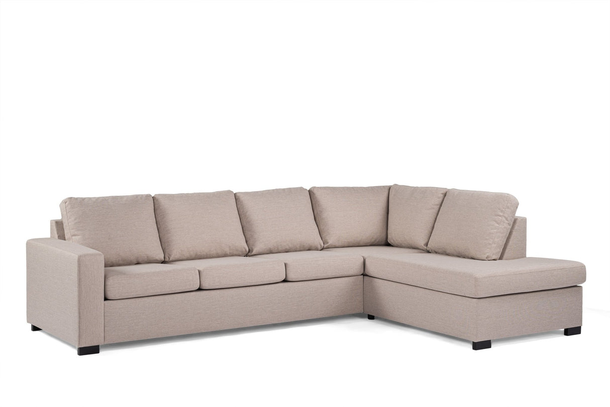 Vita 4-Seater Corner Sofa Fabric Beige