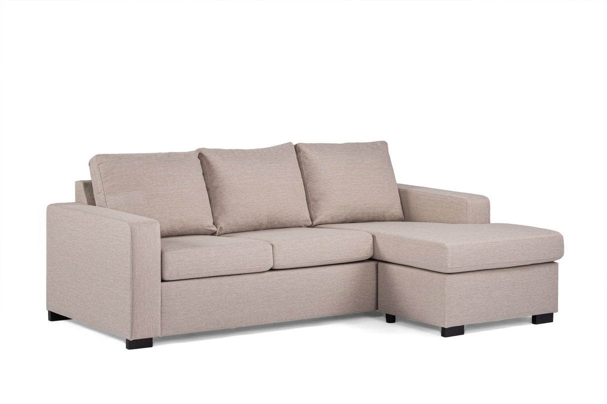 3-seater Corner sofa Chaise Longue Lima Beige