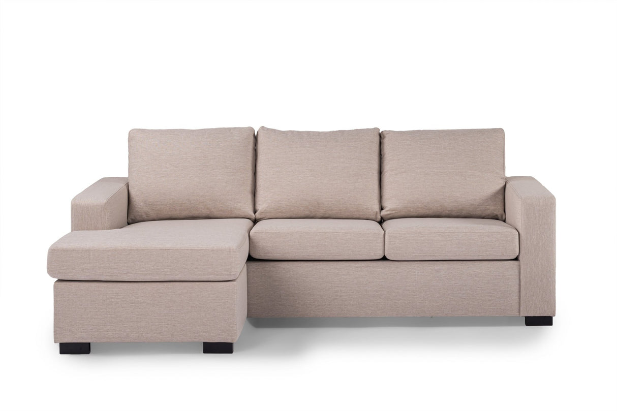 3-seater Corner sofa Chaise Longue Lima Beige