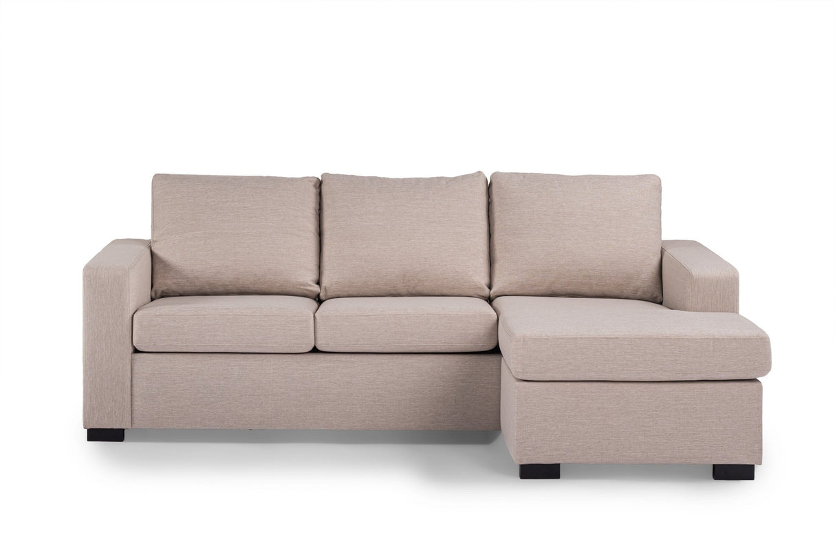 3-seater Corner sofa Chaise Longue Lima Beige