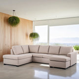 Jona U-Shaped Sofa Fabric Beige