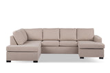 Jona U-Shaped Sofa Fabric Beige