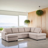 Jona U-Shaped Sofa Fabric Beige