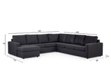 Paco Corner Sofa Anthracite