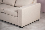 3-seater corner sofa Cooper fabric beige