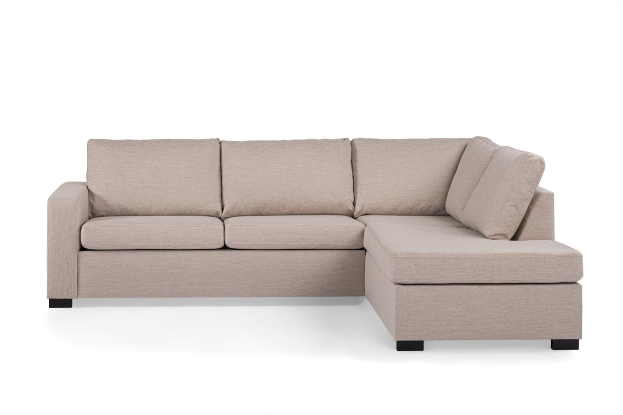 3-seater corner sofa Cooper fabric beige