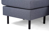 3-seater Corner sofa Chaise Longue Riven Dark gray