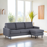 3-seater Corner sofa Chaise Longue Riven Dark gray