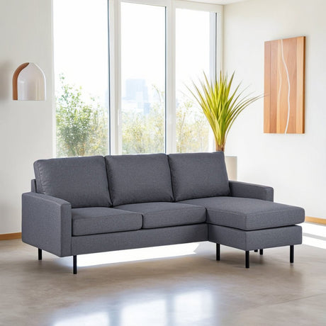 3-seater Corner sofa Chaise Longue Riven Dark gray