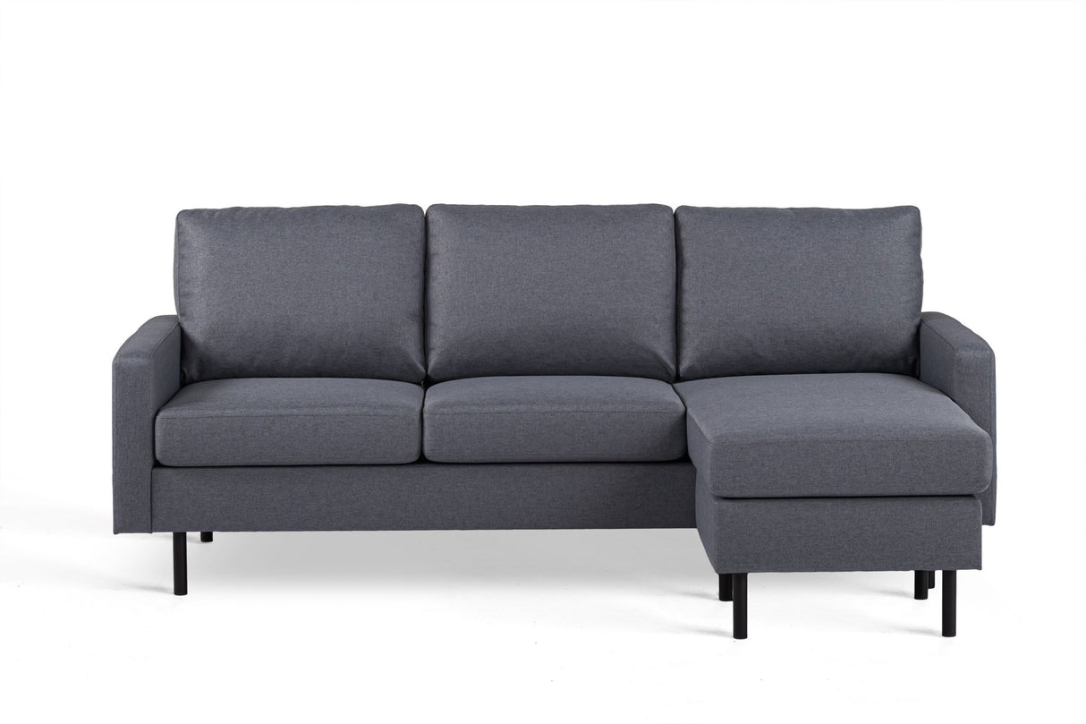 3-seater Corner sofa Chaise Longue Riven Dark gray