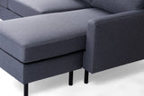 3-seater Corner sofa Chaise Longue Riven Dark gray