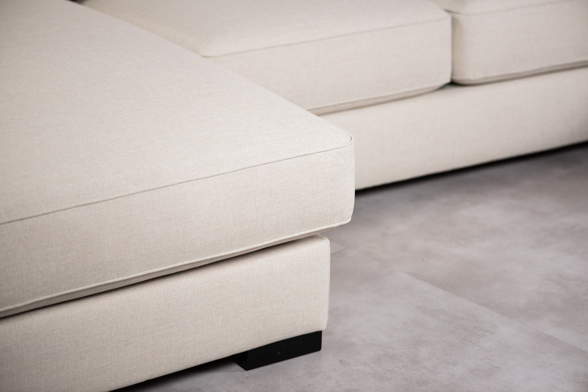 Corner sofa lyo fabric beige