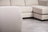 Corner sofa lyo fabric beige