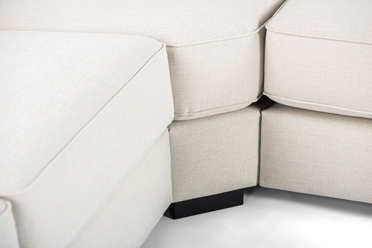 Corner sofa lyo fabric beige