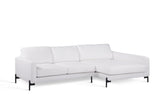 3-seater lounge sofa neva bouclé fabric white