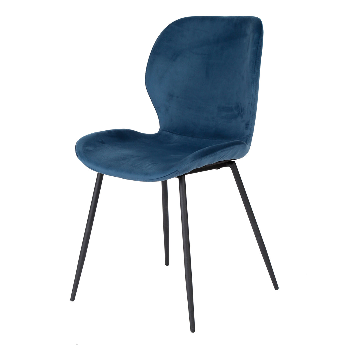 Shawn Dining Chair Velvet Blue Set of 4