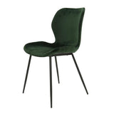 Shawn Dining Chair Velvet Green Set of 4