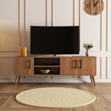 TV furniture Exxen oak melamine 150x52x34 cm