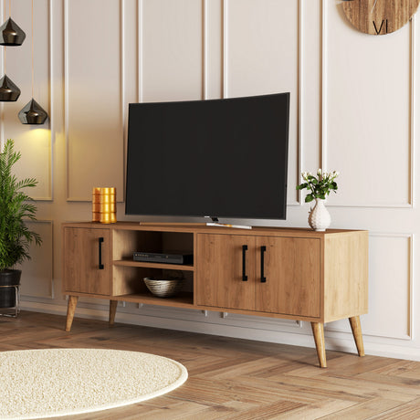 TV furniture Exxen oak melamine 150x52x34 cm