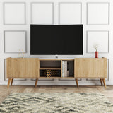 TV furniture lotus oak melamine 180x50x34 cm