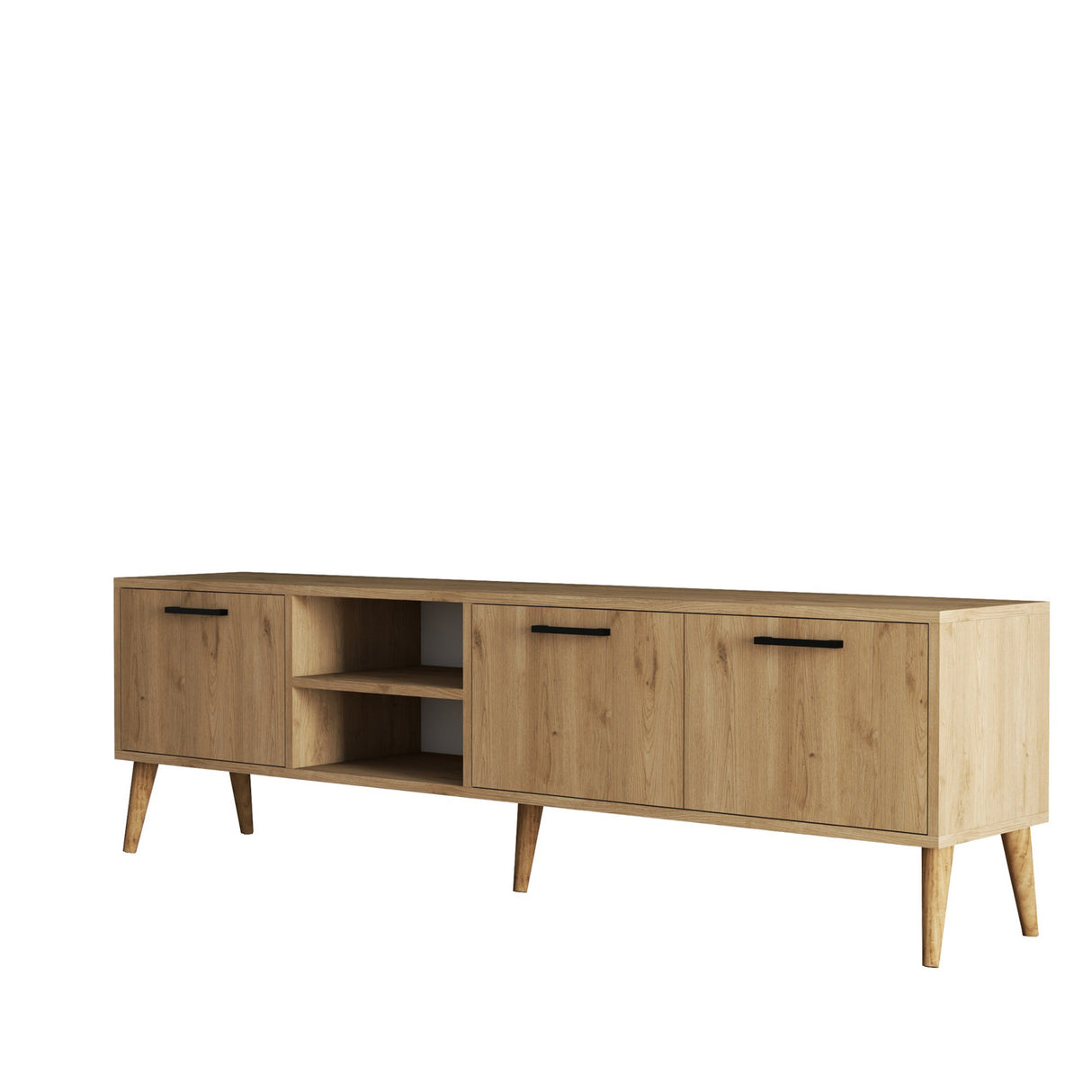 TV furniture Exxen oak melamine 180x52x35 cm