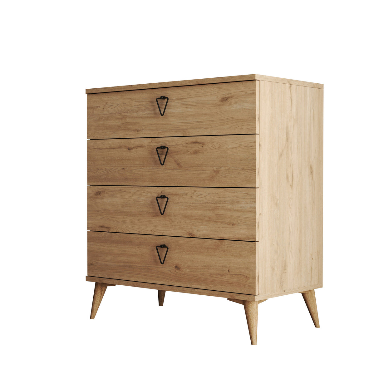 Chest of drawers versa oak melamine 80x90.8x45 cm