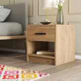 Bedside table grande oak melamine 52x46.8x45 cm