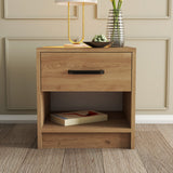 Bedside table grande oak melamine 52x46.8x45 cm