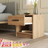 Bedside table grande oak melamine 52x46.8x45 cm