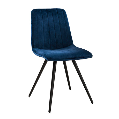 Sadie Dining Chair Velvet Blue Set of 4