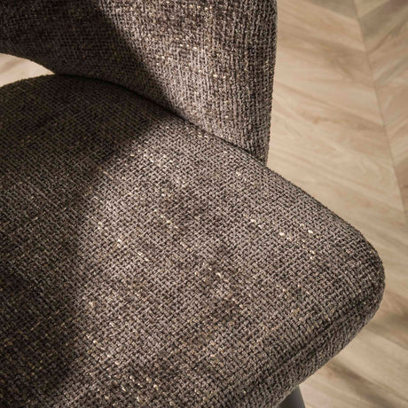 Set van 2 eetkamerstoelen Cargo Stof Bruin