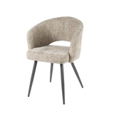 Set van 2 eetkamerstoelen Cargo Stof Zand