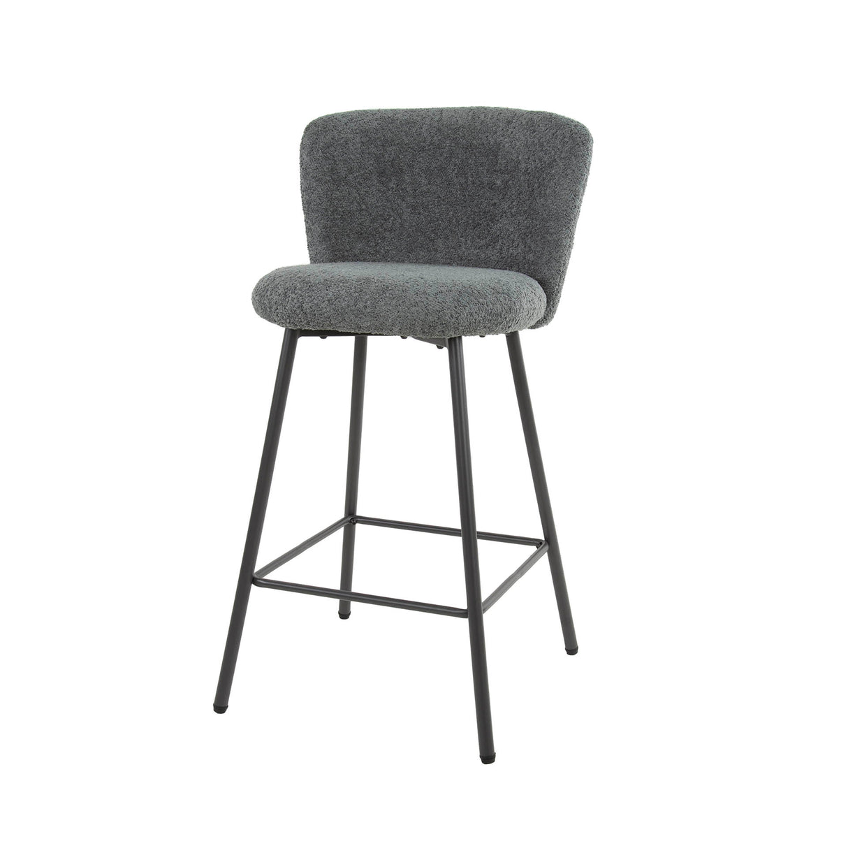 Simon Bar Stool Bouclé Set of 4