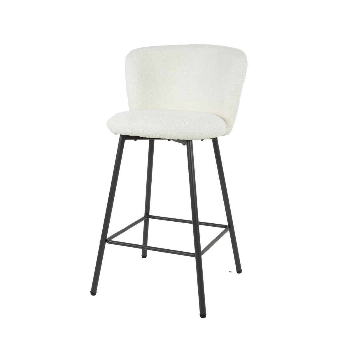 Simon Bar Stool Bouclé Set of 4