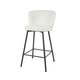 Simon Bar Stool Bouclé Set of 4