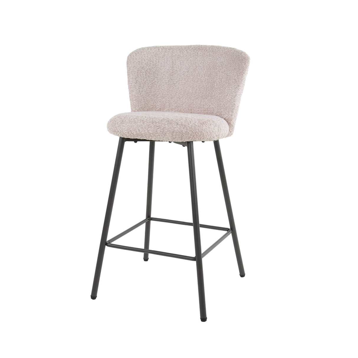 Simon Bar Stool Bouclé Set of 4