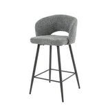 Ole Bar Stool Bouclé Set of 2